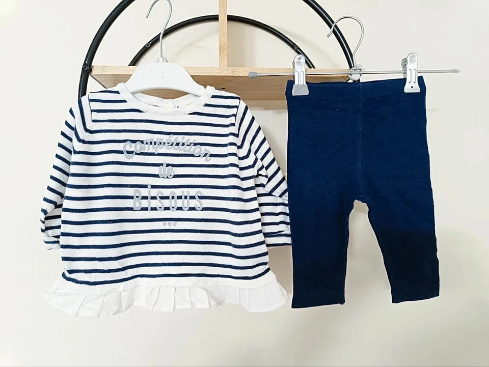 6 mois ensemble pull tape a l'oeil et legging sans marque